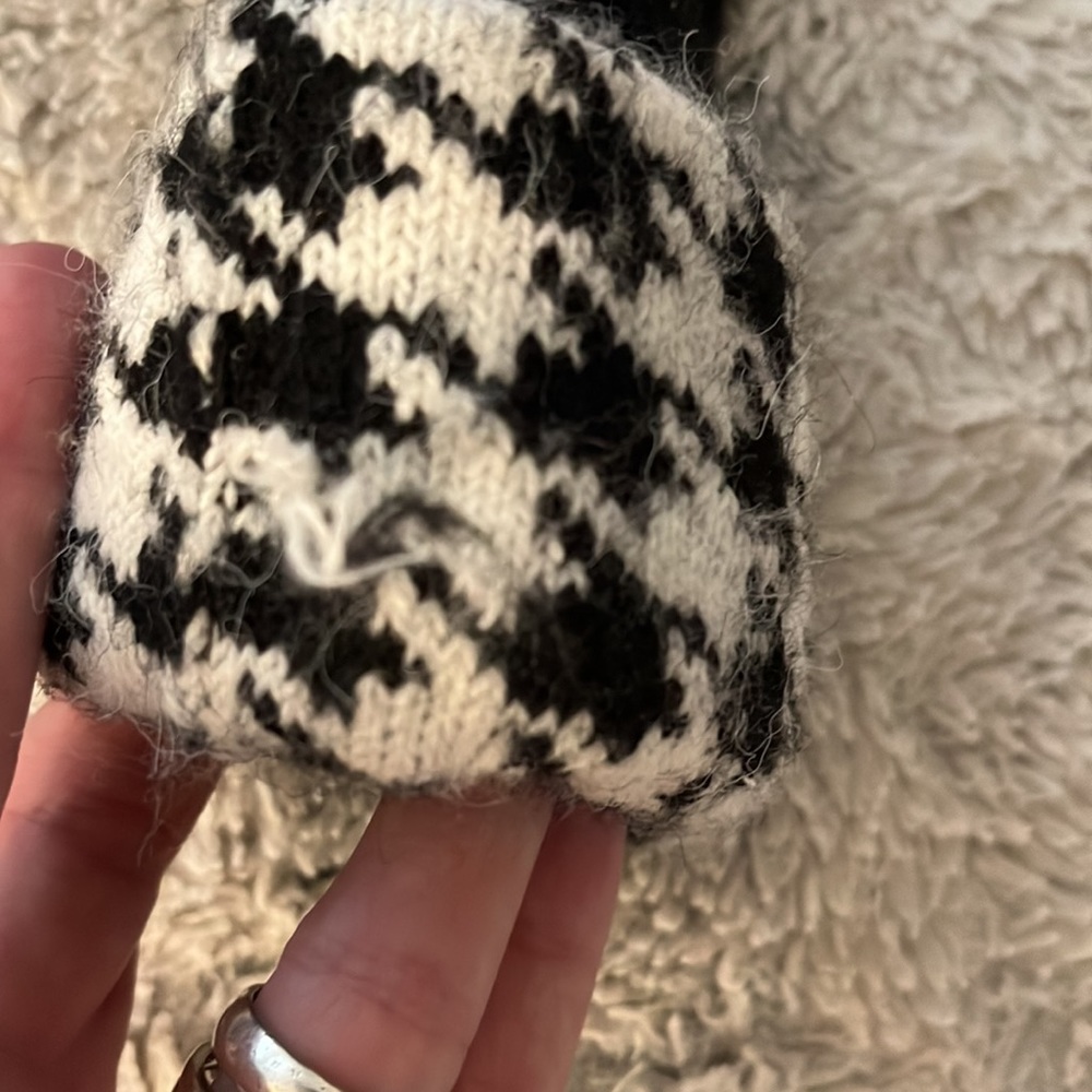 Houndstooth gloves - Picture 2 of 4